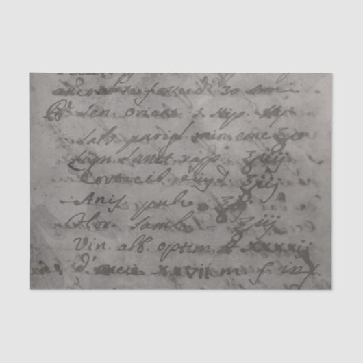 Smokey graues altes Pergament-Alchemist-Papier Seidenpapier (Vorderseite)