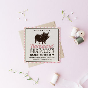 Smokey Grillhäuschen Schweinebratenfest Einladung