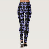 Smokey Lila Paw Print Leggings (Rückseite)