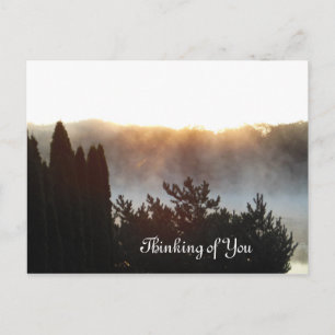 Smokey Morning Glory Denken Sie an Sie Postkarte
