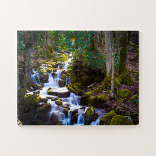 Smokey Mountain River Creek North Carolina Puzzle