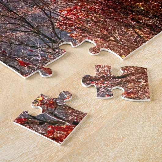 Smokey Mountain River Creek. Weihnachtsgrüße Puzzle (Seite)