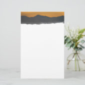 Smokey Mountain Sunrise Briefpapier (Stehend Vorderseite)