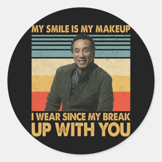 Smokey Robinson Quotes - Sobald Sie ein Motown-Art Runder Aufkleber (Vorderseite)