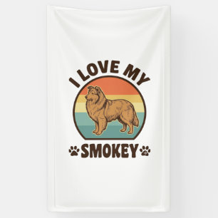 Smokey Sheltie Hund Vintage Sonnenuntergang Shirt Banner