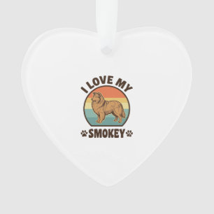 Smokey Sheltie Hund Vintage Sonnenuntergang Shirt  Ornament