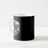Smokey Skulls Ghost Flying Halloween Fall Fun T-Sh Kaffeetasse (Vorderseite Links)