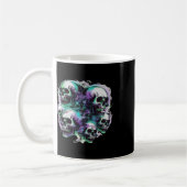 Smokey Skulls Ghost Flying Halloween Fall Fun T-Sh Kaffeetasse (Links)