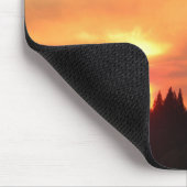 Smokey Sunset über den Bergen... Mousepad (Ecke)