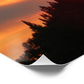Smokey Sunset über den Bergen... Poster (Ecke)