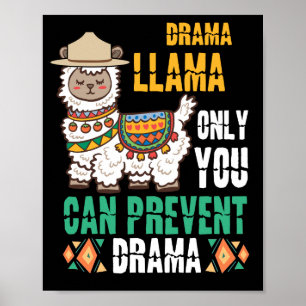 Smokey the Llama nur du kannst Drama verhindern Poster