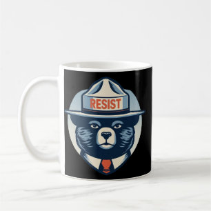 Smokey The Resist Bär - Fett-Aktivist Artwork Kaffeetasse
