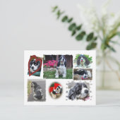 Smokey-the Spaniel Postkarte (Stehend Vorderseite)