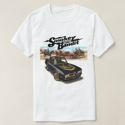 Smokey und Bandit Car T-Shirt (Design vorne)