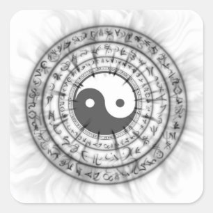 Smokey Ying Yang Sticker