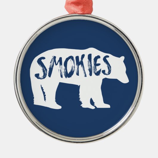 Smokies Bear Ornament Aus Metall (Vorne)