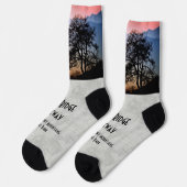 Smokies Blue Ridge Parkway Sunset Travel Foto Socken (Linkes Detail)