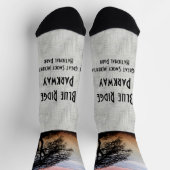 Smokies Blue Ridge Parkway Sunset Travel Foto Socken (Oben)