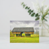 Smokies Cades Cove Cantilever Barn Tipton Platz Postkarte (Stehend Vorderseite)