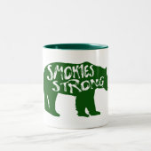 Smokies Starker Bär Zweifarbige Tasse (Mittel)