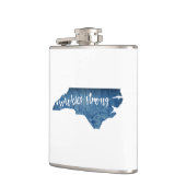 Smokies Strong North Carolina Wood Gran Flachmann (Links)