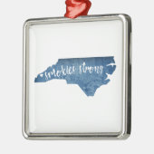 Smokies Strong North Carolina Wood Gran Ornament Aus Metall (Links)