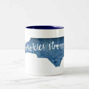 Smokies Strong North Carolina Wood Gran Zweifarbige Tasse