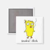 Smokin-Chick Magnet (Vorderseite/Rückseite)