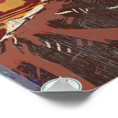 Smokin Cowboy Poster (Ecke)