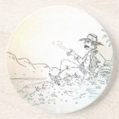 Smokin Cowboy-Untersetzer Untersetzer (Vorne)