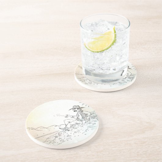 Smokin Cowboy-Untersetzer Untersetzer (Seite)