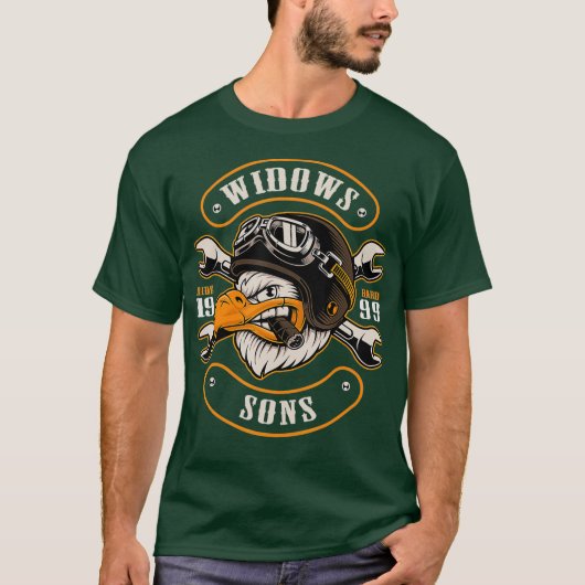 Smokin Eagle Witdows Sons Masonic T-Shirt (Vorderseite)