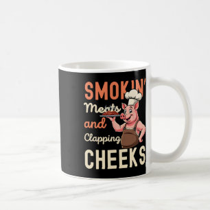 Smokin' Fleisch und Kratzen Cheeks Funny Rbecue Gr Kaffeetasse