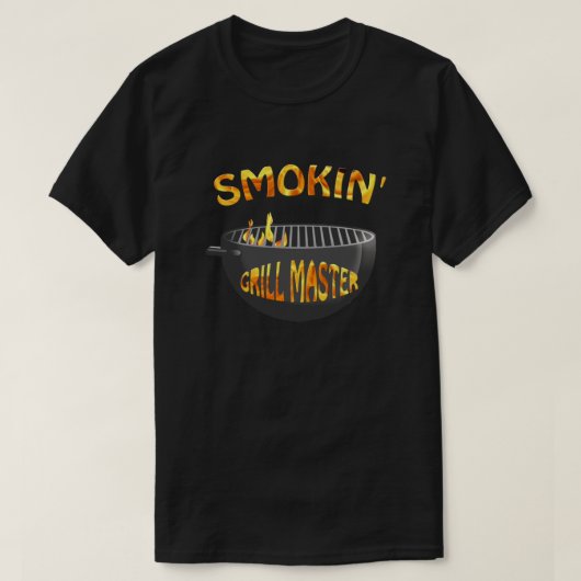 Smokin Grill Master Black T - Shirt (Design vorne)