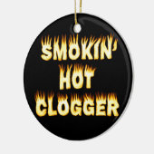 Smokin heißer Clogger Tanz Keramikornament (Links)
