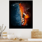 Smokin' Hot Music Posters Poster (Küche)