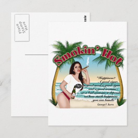 Smokin Hot Postkarte (Vorne/Hinten)
