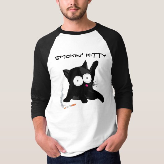 Smokin Miezekatze T-Shirt (Vorderseite)