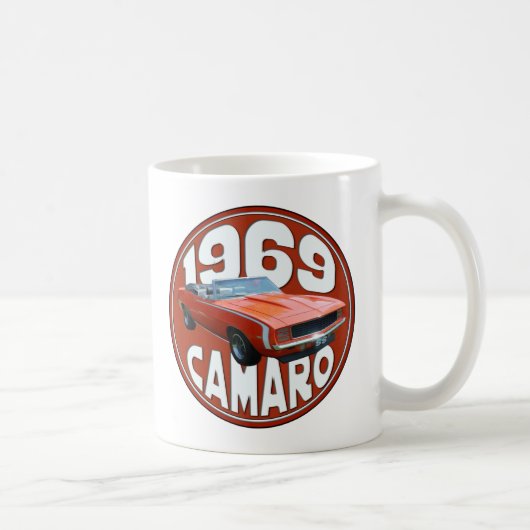 Smokin Orange Camaro SS Lappen-Spitze 1969 Kaffeetasse (Rechts)