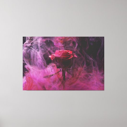 Smokin Rose Wall Leinwand (Vorderseite)