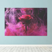 Smokin Rose Wall Leinwand (Insitu (Holzboden))