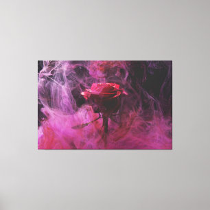 Smokin Rose Wall Leinwand