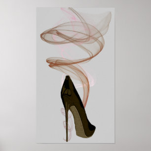 Smokin Stilett-Schuh-Kunst Poster