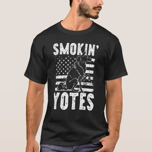 Smokin Yotes Coyote Trapping Coyote Hunting T-Shirt (Vorderseite)
