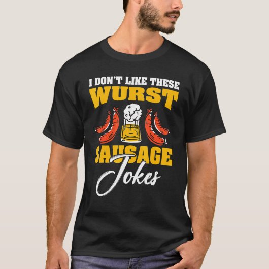 Smoking And Grilling German Wurst 14 T-Shirt (Vorderseite)