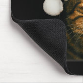 Smoking Cat Cigarette Christmas Santa Hat Cat Meme Mousepad (Ecke)