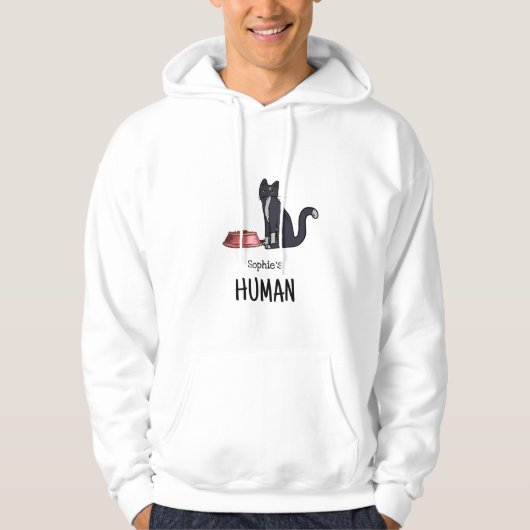 Smoking-Cat-Pullover Hoodie (Vorderseite)