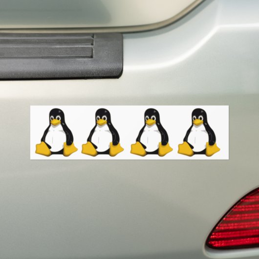 Smoking der Linuxlogo-Pinguin Autoaufkleber (Auf Auto)