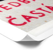 Smoking Devil Ram Matchbox Art Print, Czech Poster (Ecke)