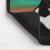 Smoking die Katze Mousepad (Ecke)